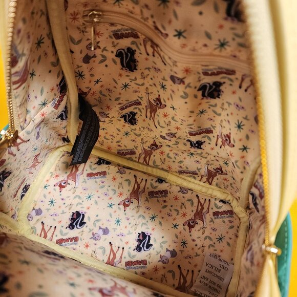 Loungefly Walt Disney Archives Bambi Tumper and Flower Green Mini Backpack NEW main image 5